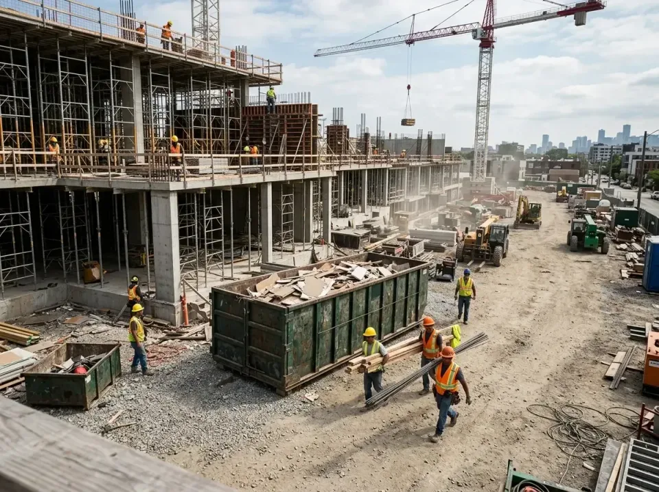 commercial-construction-site-w-002 — frequently asked questions, Low Cost Construction Dumpster Rental in Winona, MN